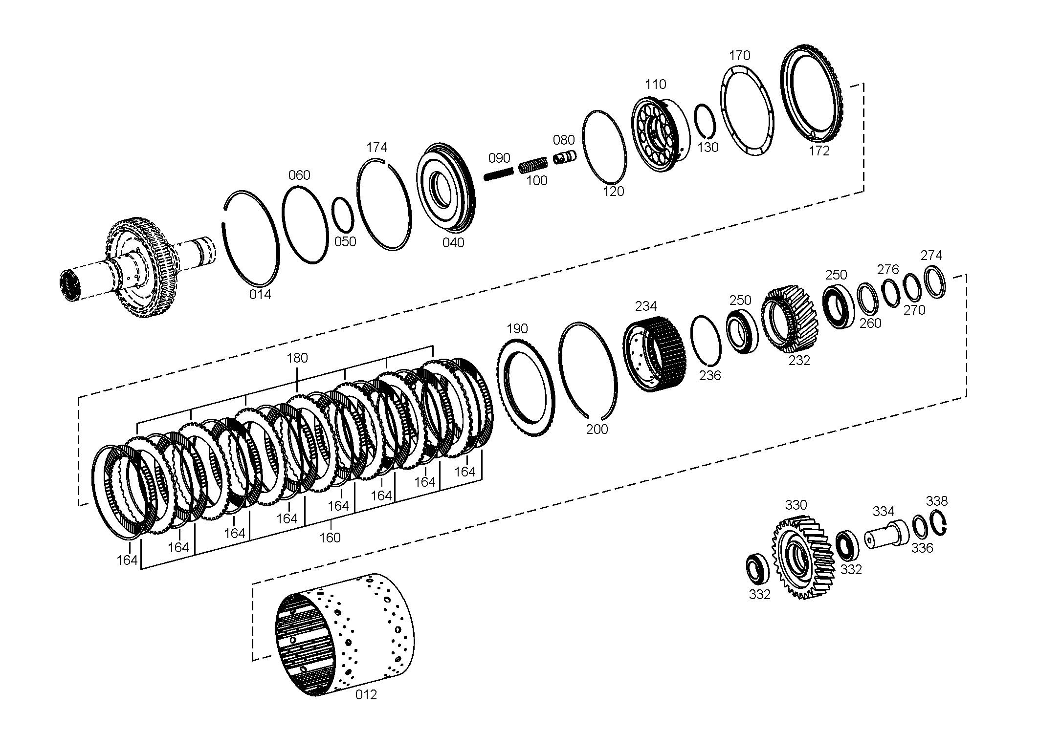 drawing for FAUN 0012 508 / 2953277 - RETAINING RING (figure 2)