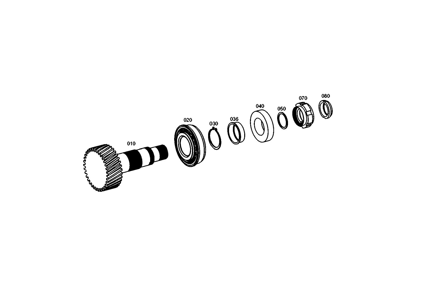 drawing for DOOSAN 152336 - RETAINING RING (figure 1)