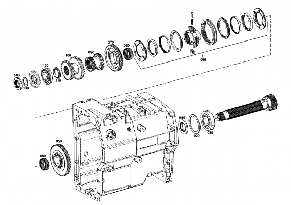 drawing for KUBOTA 3J08022001 - SYNCHRONIZER (figure 1)