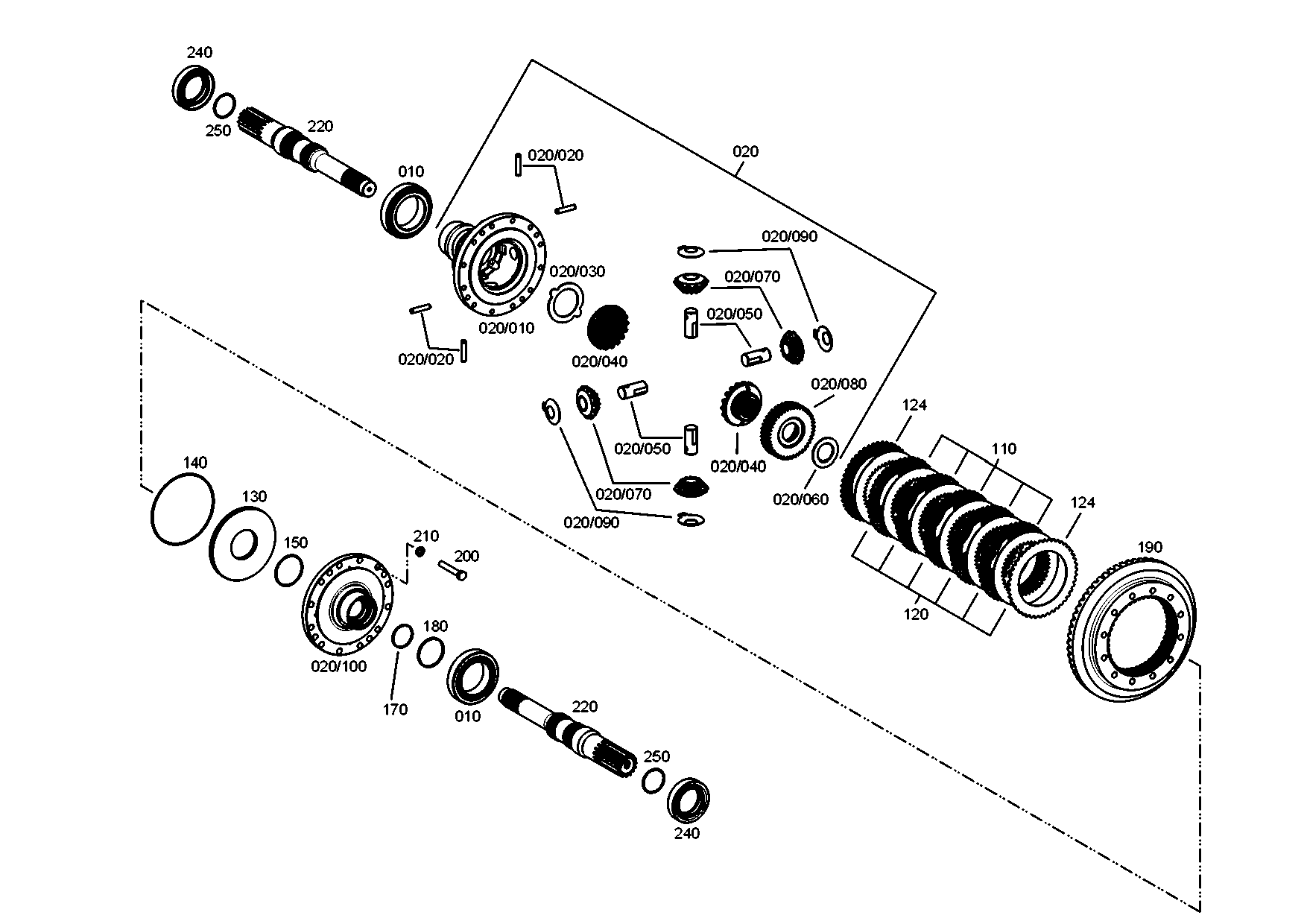 drawing for CNH NEW HOLLAND 84395414 - DIFFERENTIAL BEVEL GEAR (figure 4)