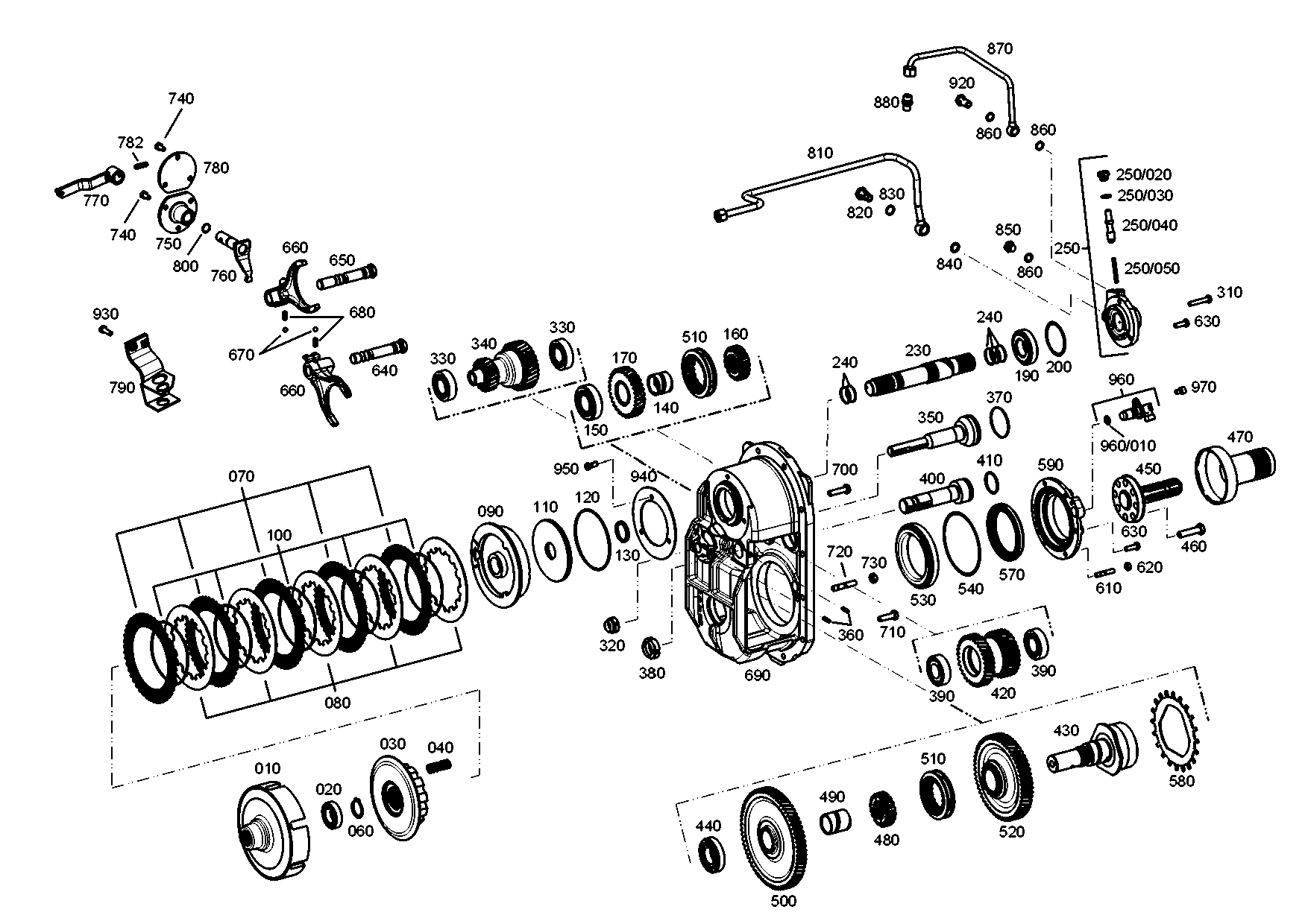 drawing for MAGNA STEYR 133100270082 - DOUBLE GEAR (figure 1)