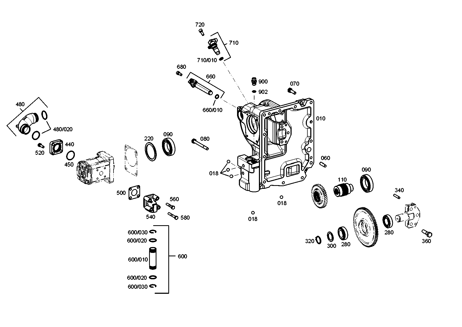 drawing for AGCO KG3096 - SNAP RING (figure 1)