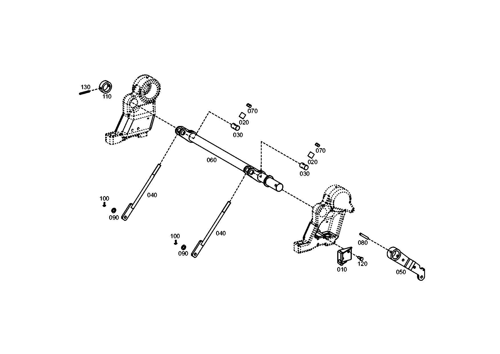 drawing for KUBOTA 3J08023301 - COTTER PIN (figure 1)