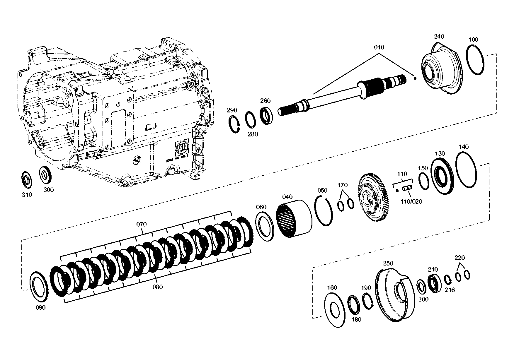 drawing for MAN 199721020 - CIRCLIP (figure 5)