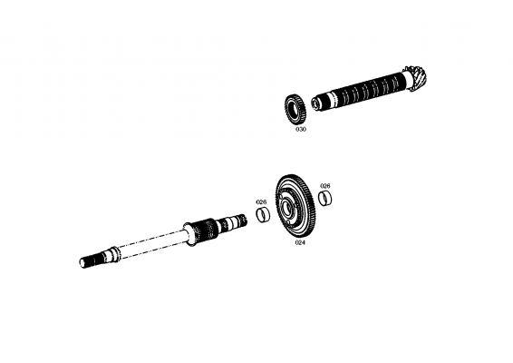 Technical drawing of AGCO F824104320030 BUSH with dimensions and layout (figure 4)