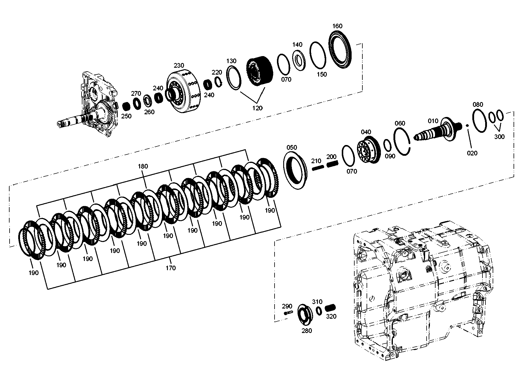 drawing for KUBOTA 3J08022721 - I.CLUTCH DISC (figure 3)