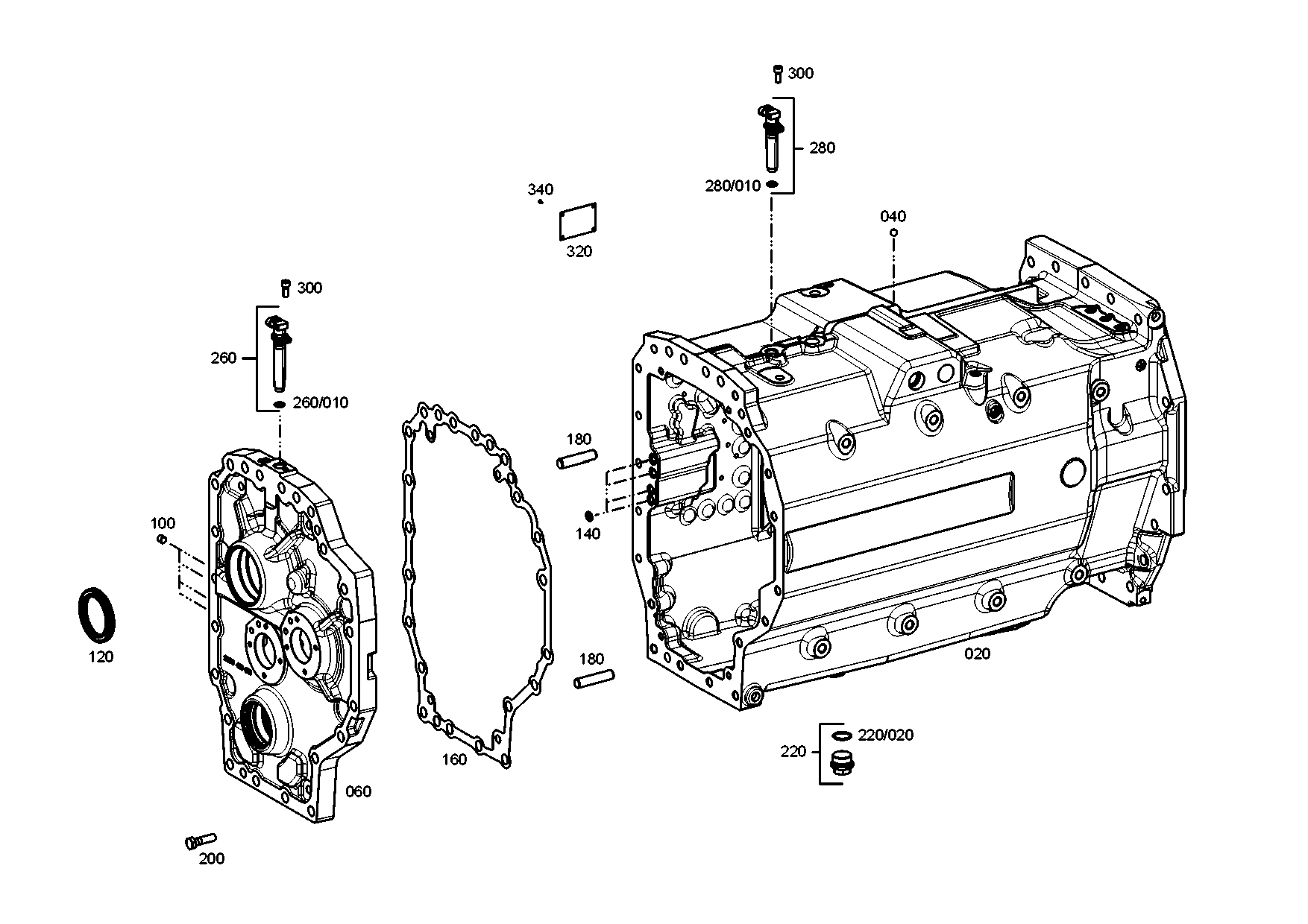 drawing for AGCO 34157100 - GASKET (figure 1)