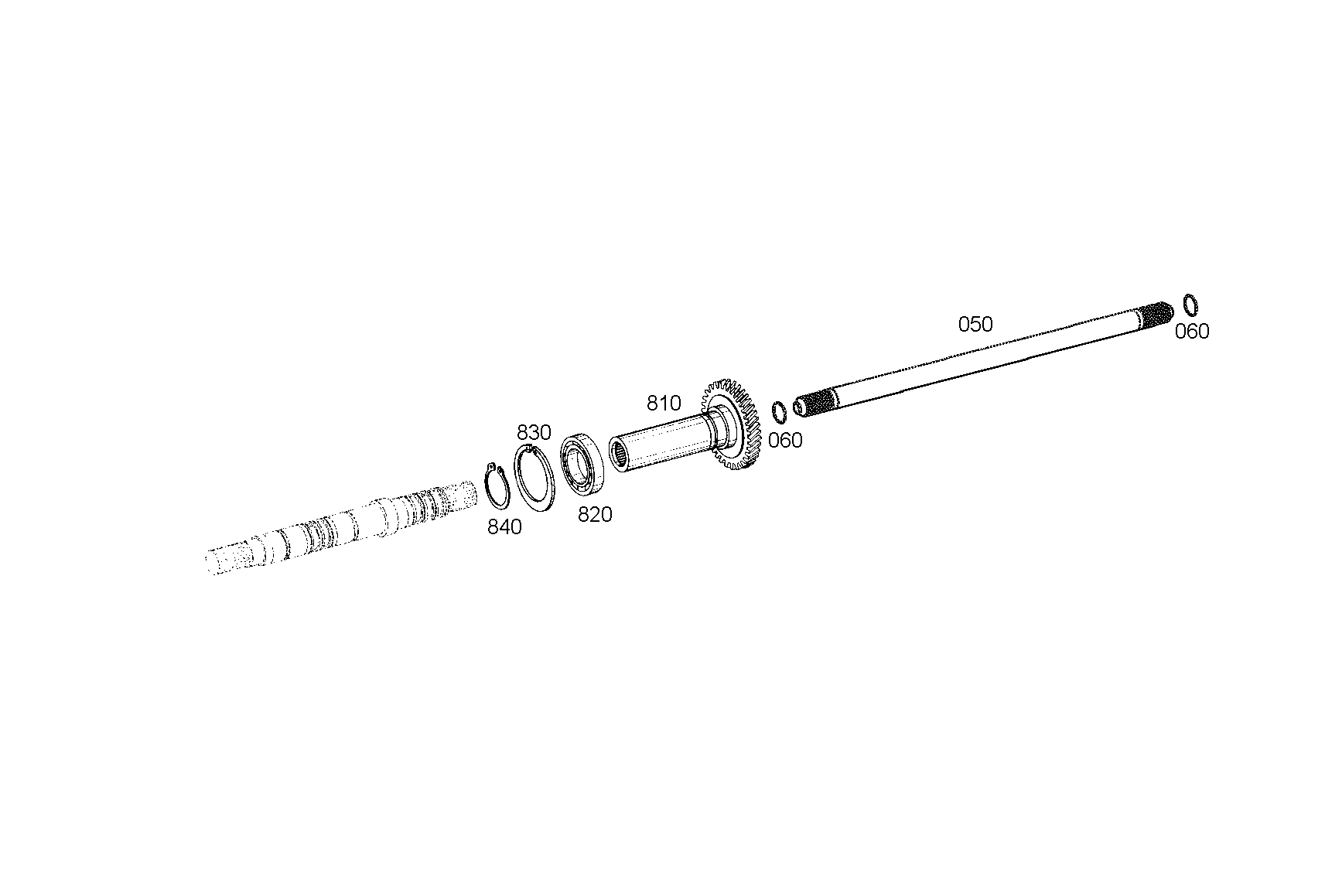 drawing for AGCO V35097800 - SHAFT (figure 1)