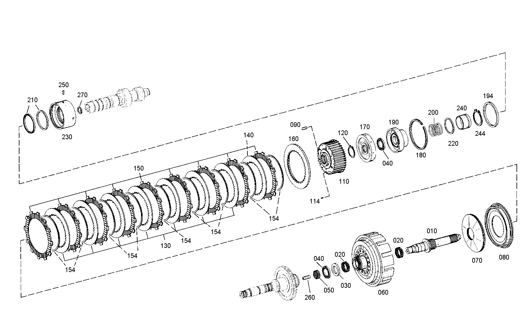 drawing for AGCO F824.100.100.210 - LINED CLUTCH DISK (figure 1)