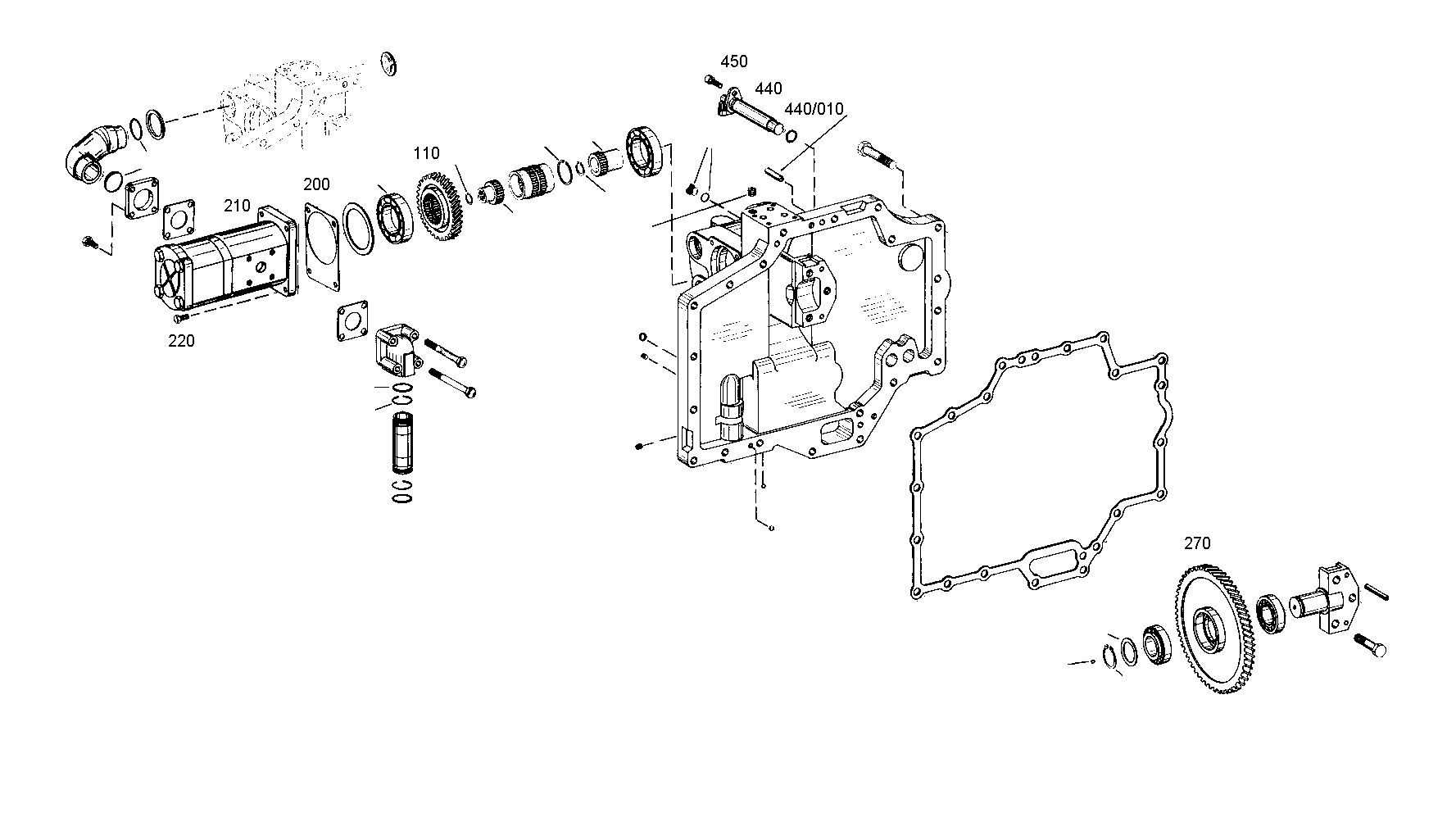 drawing for AGCO F824.100.490.100 - PUMP (figure 3)