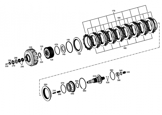 drawing for AGCO F824.100.100.210 - LINED CLUTCH DISK (figure 3)