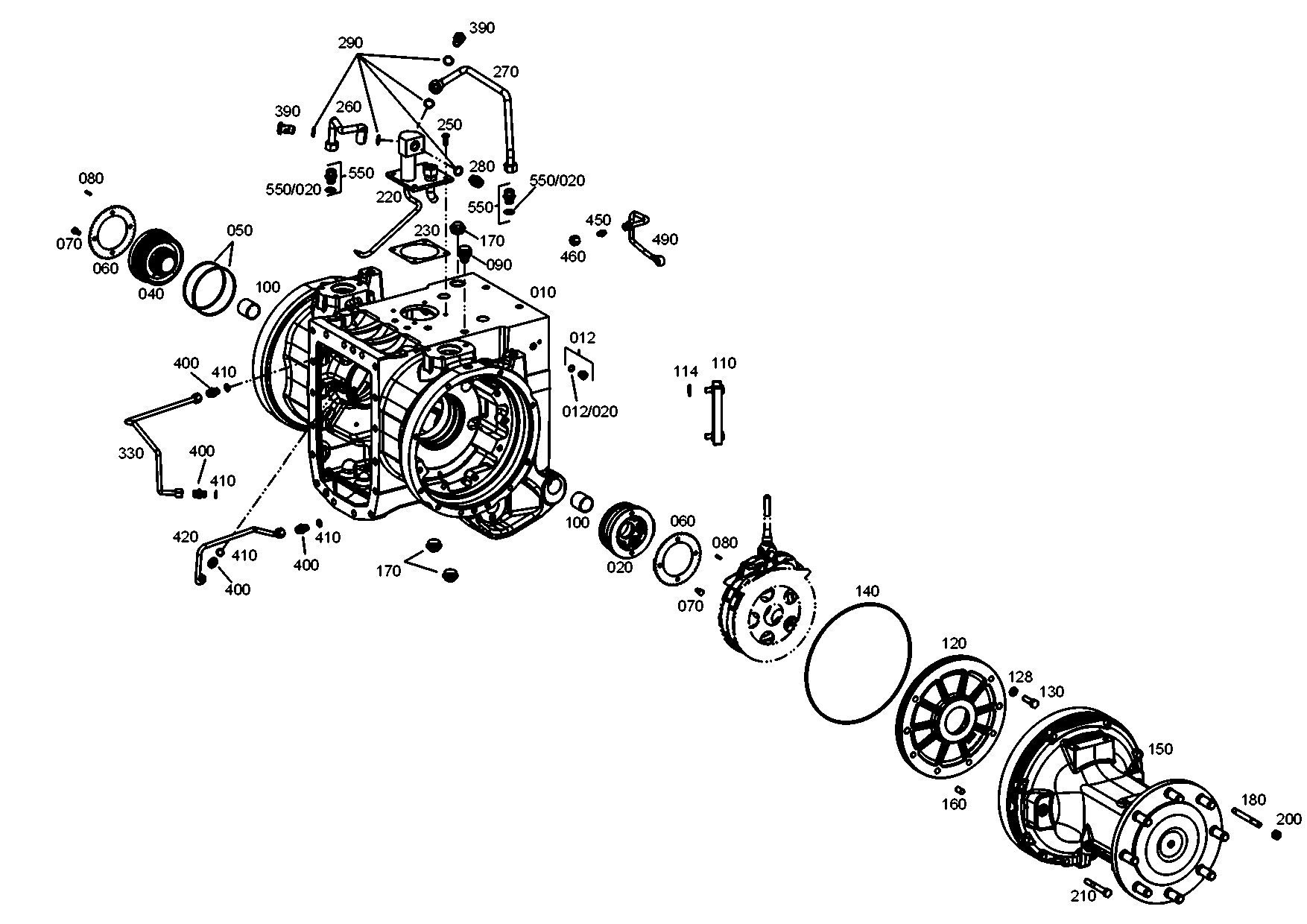 drawing for MAGNA STEYR 133000330164 - BRAKE LINE (figure 3)