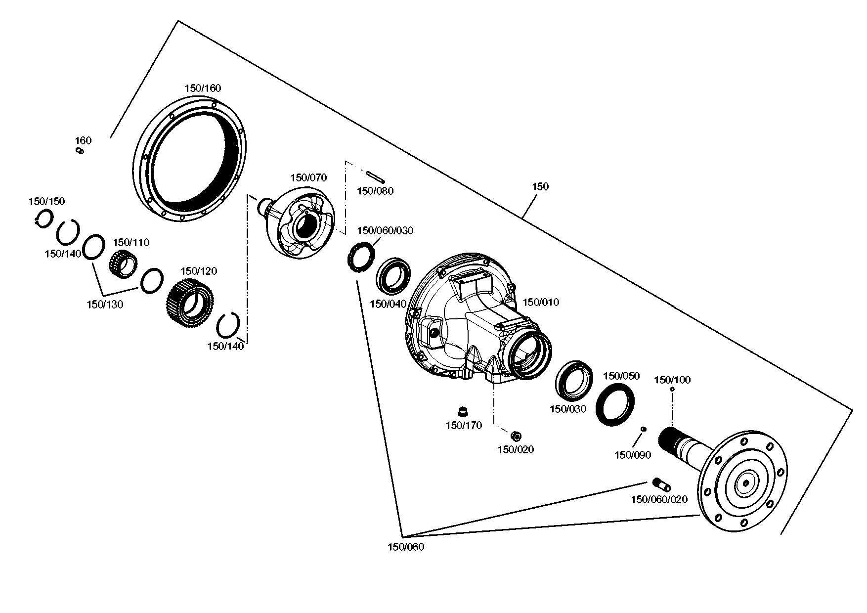 drawing for MAGNA STEYR 133000330164 - BRAKE LINE (figure 5)