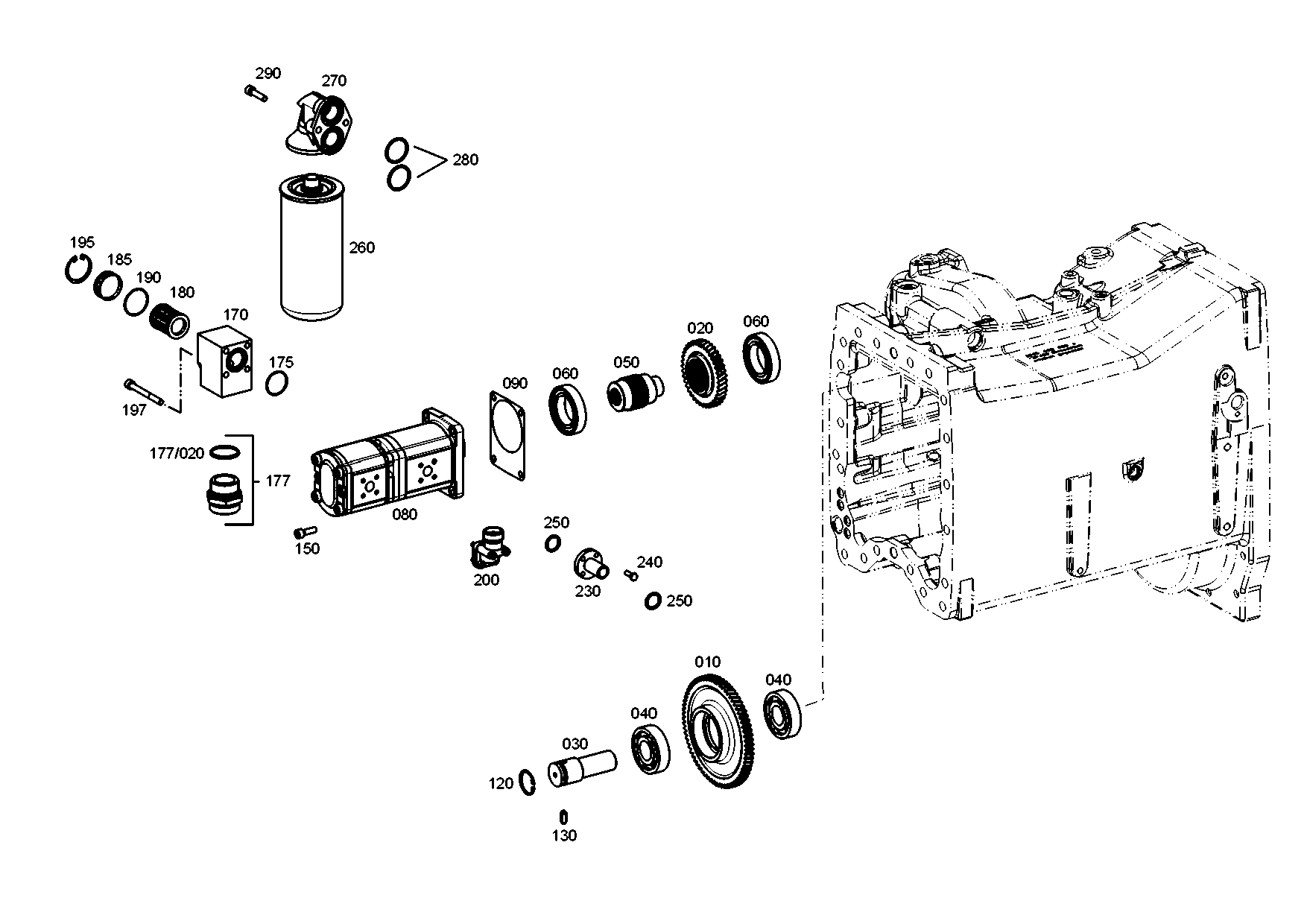 drawing for AGCO 020750R1 - O-RING (figure 4)