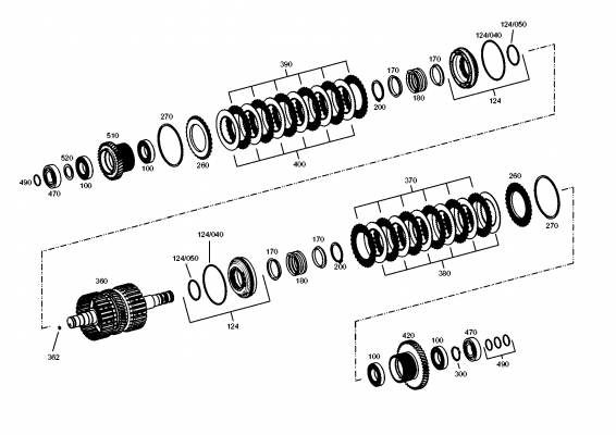 drawing for AGCO X530016946000 - RETAINING RING (figure 2)