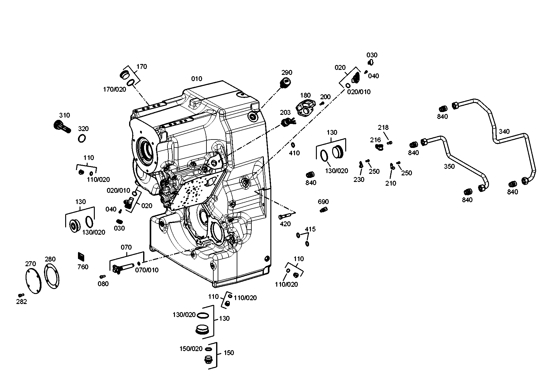 drawing for CLAAS CSE 5025140 - GASKET (figure 1)