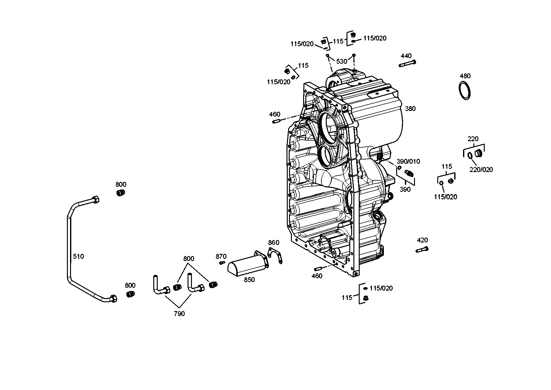 drawing for CLAAS CSE 5025140 - GASKET (figure 2)