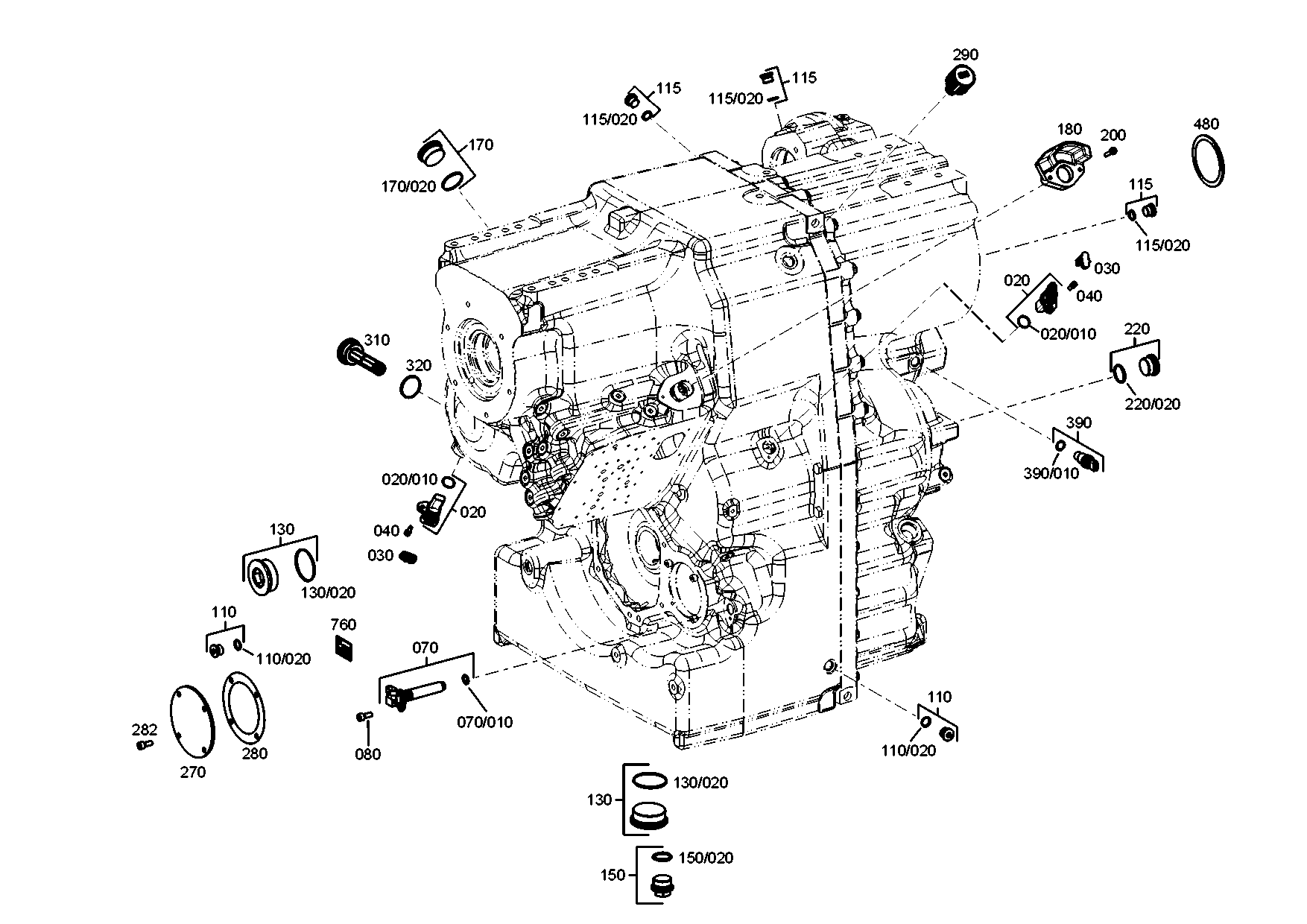 drawing for CLAAS CSE 5025140 - GASKET (figure 3)