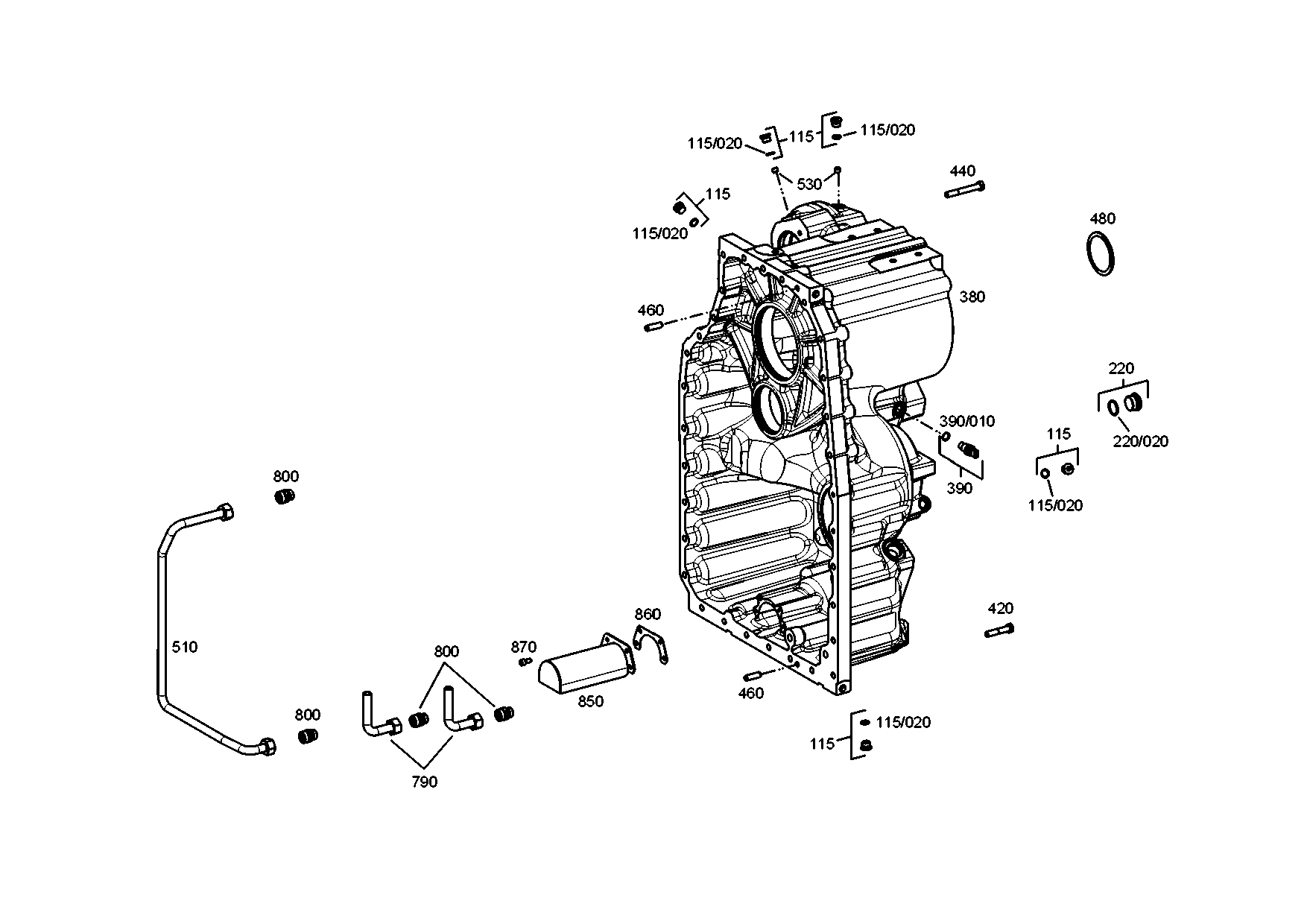 drawing for CLAAS CSE 5025140 - GASKET (figure 5)