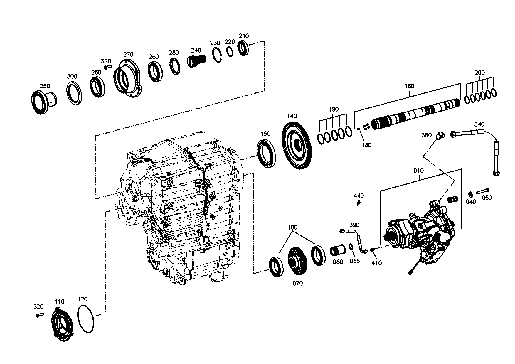 drawing for CLAAS CSE 5024900 - INPUT FLANGE (figure 1)