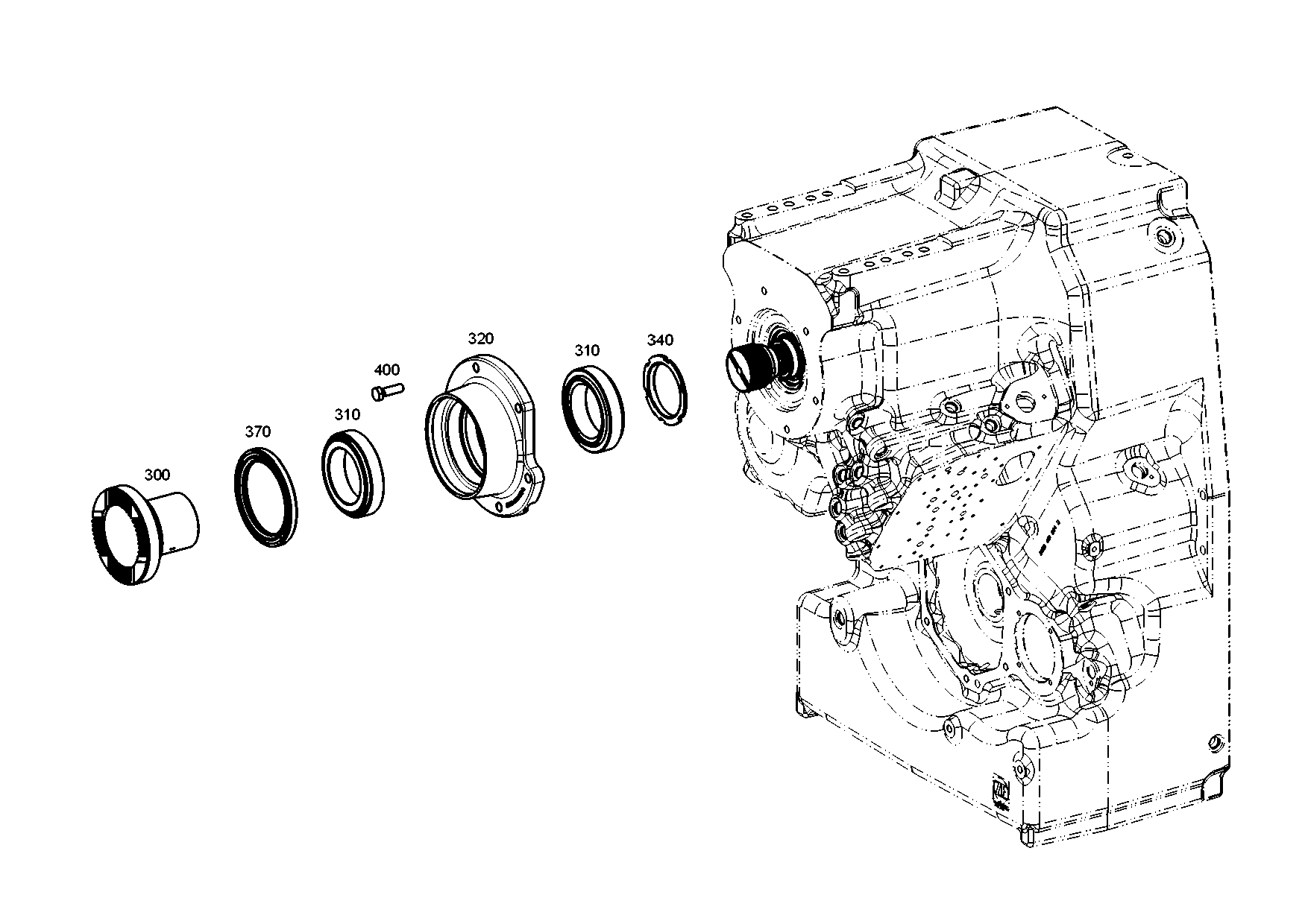 drawing for CLAAS CSE 5024900 - INPUT FLANGE (figure 3)