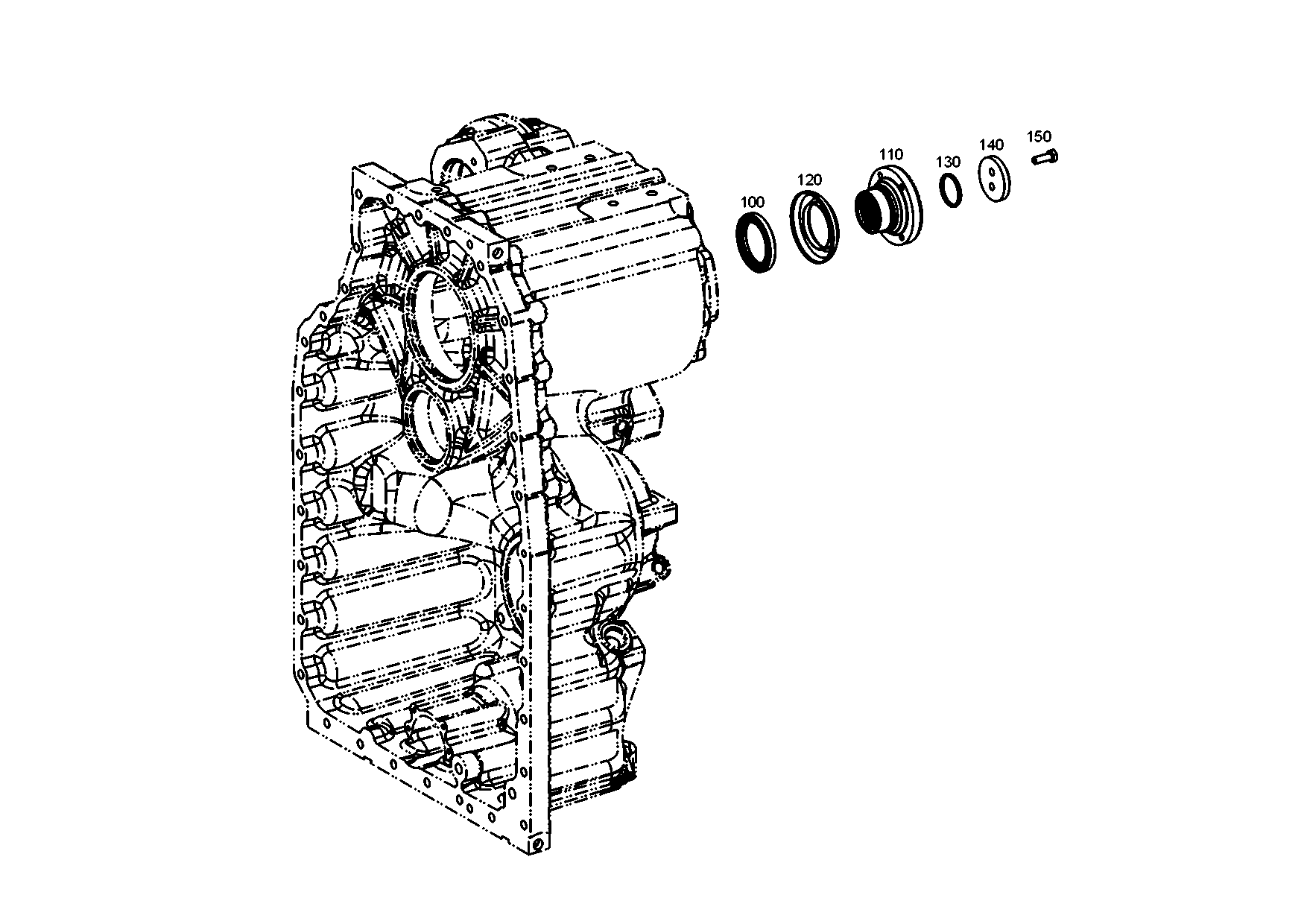 drawing for MAN 81.96503-0446 - SHAFT SEAL (figure 4)