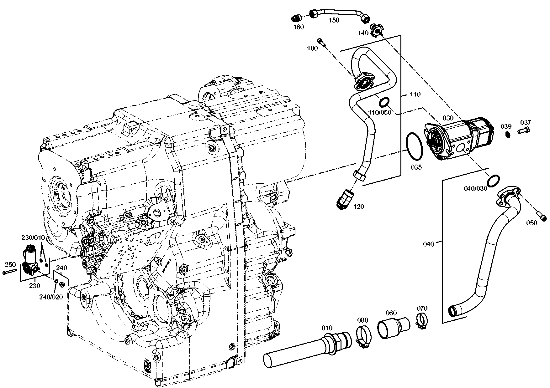 drawing for CASE CORPORATION 1-31-722-400 - O-RING (figure 3)