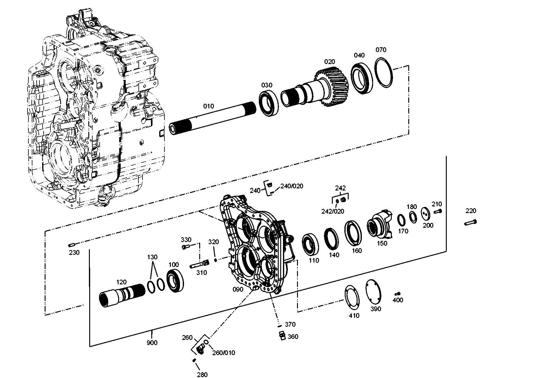 drawing for CLAAS CSE 5026890 - TA.ROLLER BEARING (figure 1)