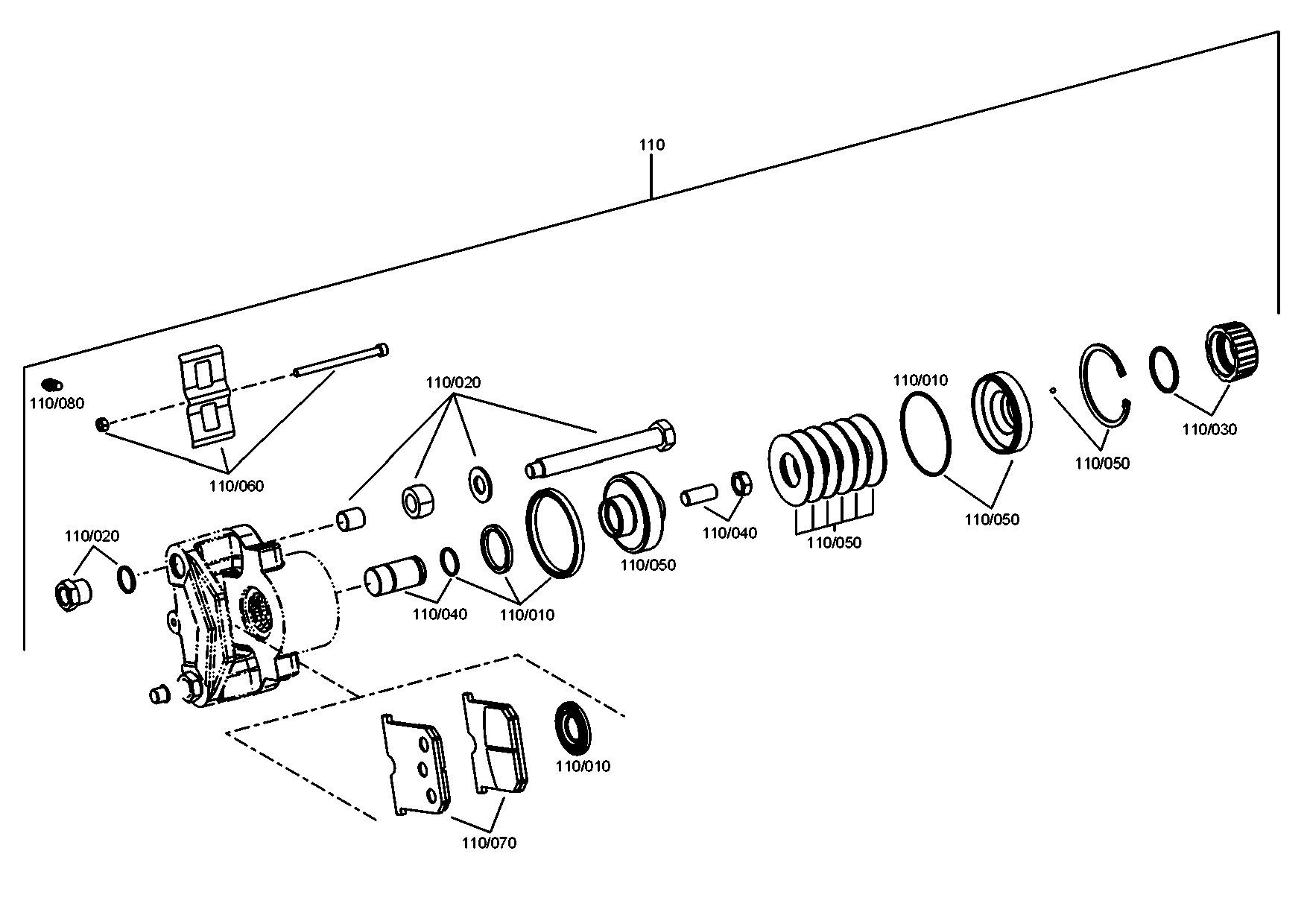 drawing for SCHOPF MASCHINENBAU GMBH 109003 - BRAKE LINING KIT (figure 4)