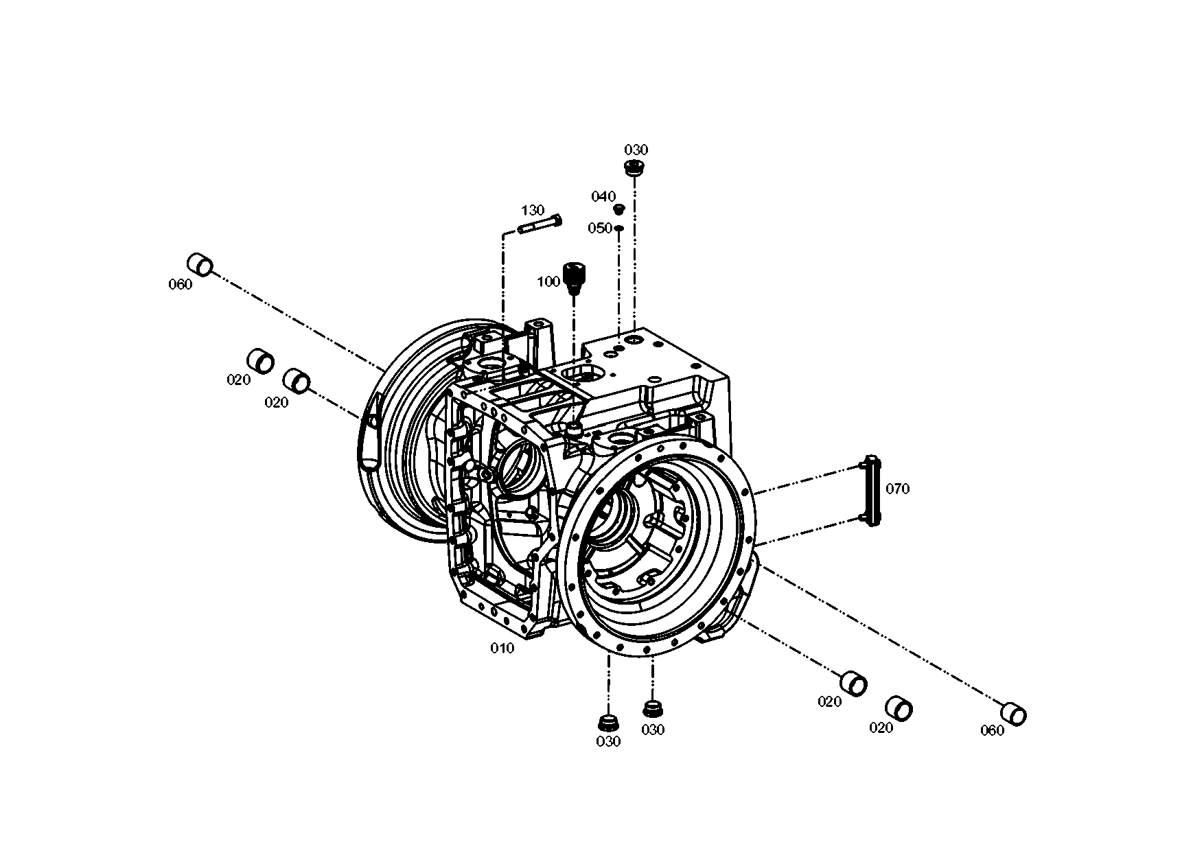 drawing for LIEBHERR GMBH 11001068_2 - OIL SIGHT GLASS (figure 1)