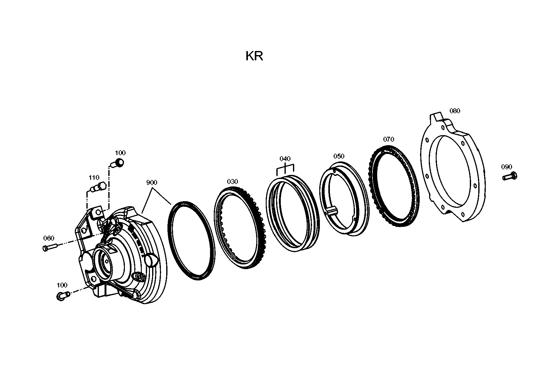 drawing for SAME DEUTZ FAHR (SDF) 0.900.1251.3 - CLUTCH RING (figure 1)