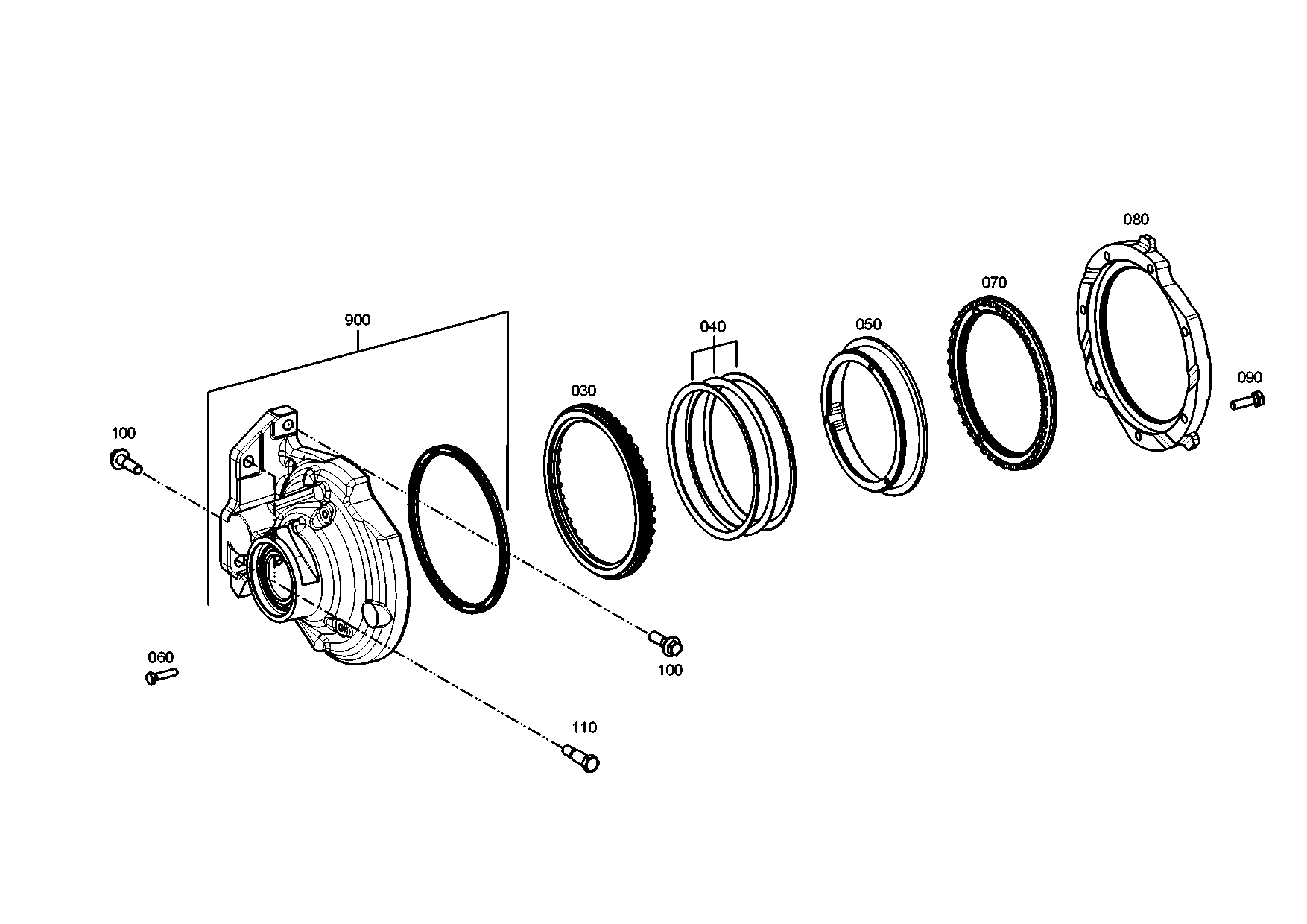 drawing for TEREX EQUIPMENT LIMITED 8001854 - HEXAGON SCREW (figure 3)