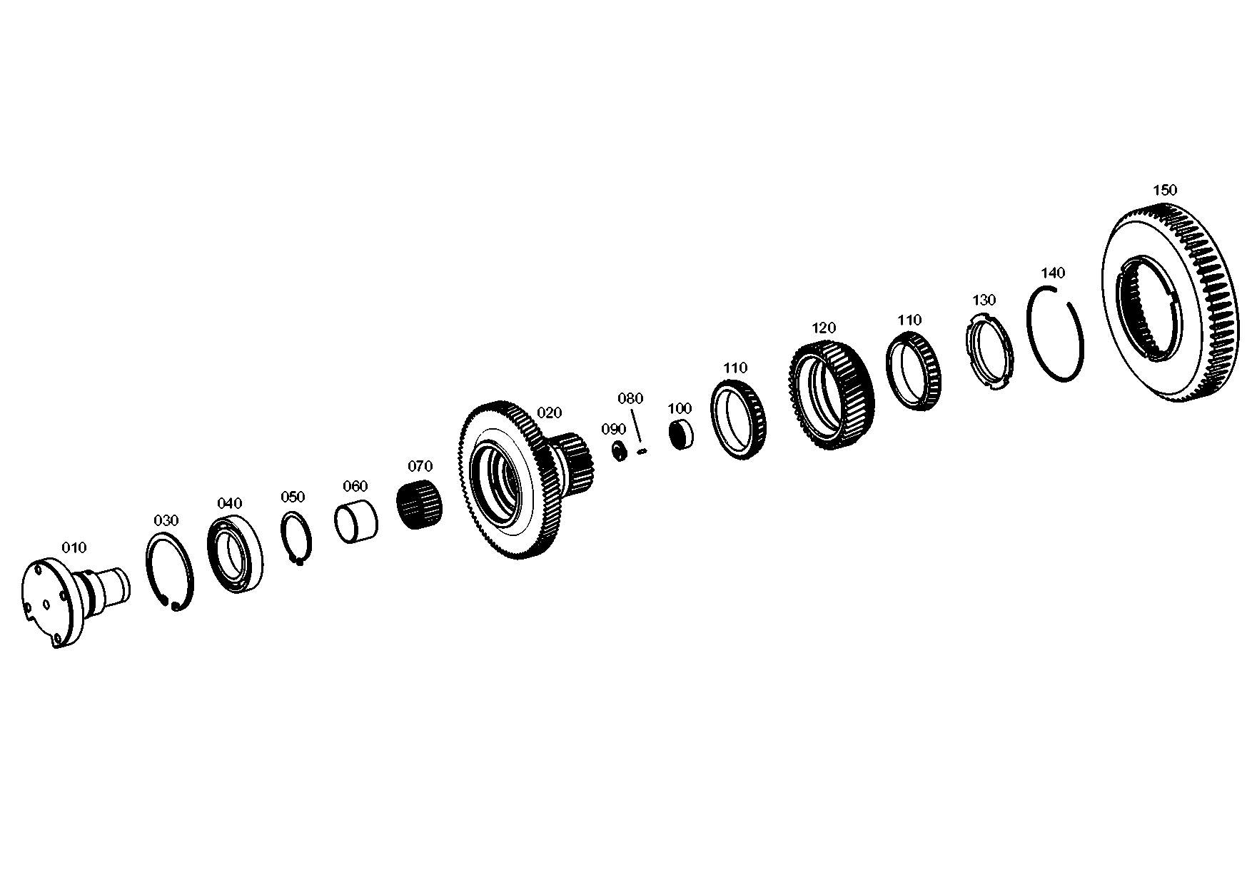 drawing for AGCO V35124400 - BALL BEARING (figure 1)