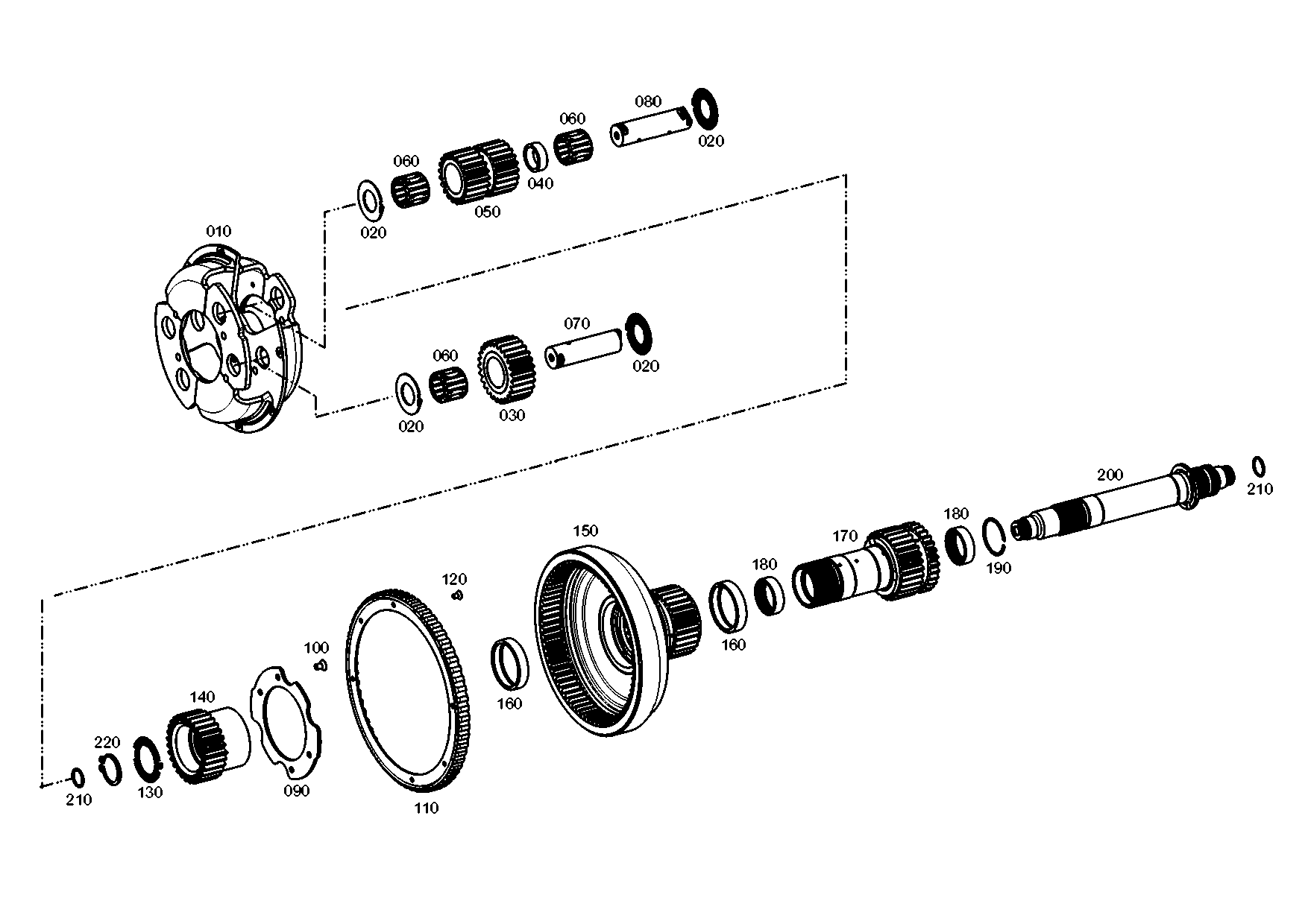 drawing for SDF 0.900.1448.2 - PLANETARY GEAR (figure 1)