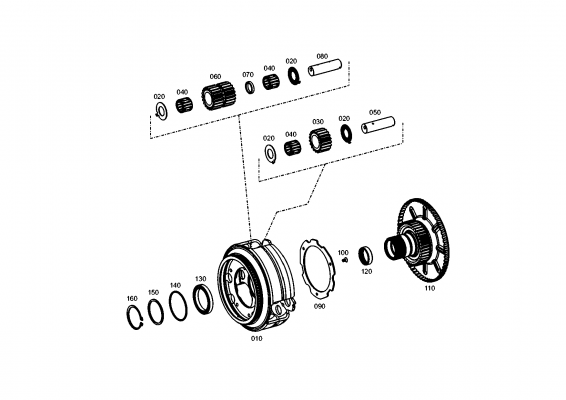 Technical drawing of AGCO X533.818.600.000 SNAP RING with dimensions and layout (figure 2)