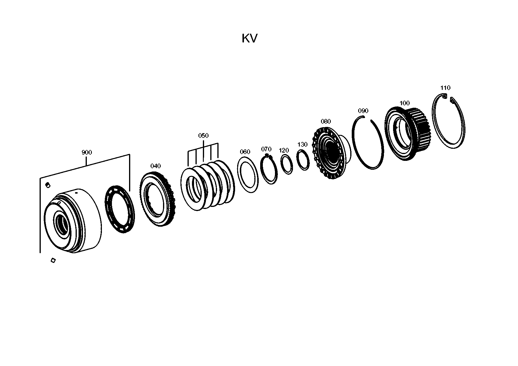 drawing for SAME DEUTZ FAHR (SDF) 0.900.1249.2 - RETAINING RING (figure 1)
