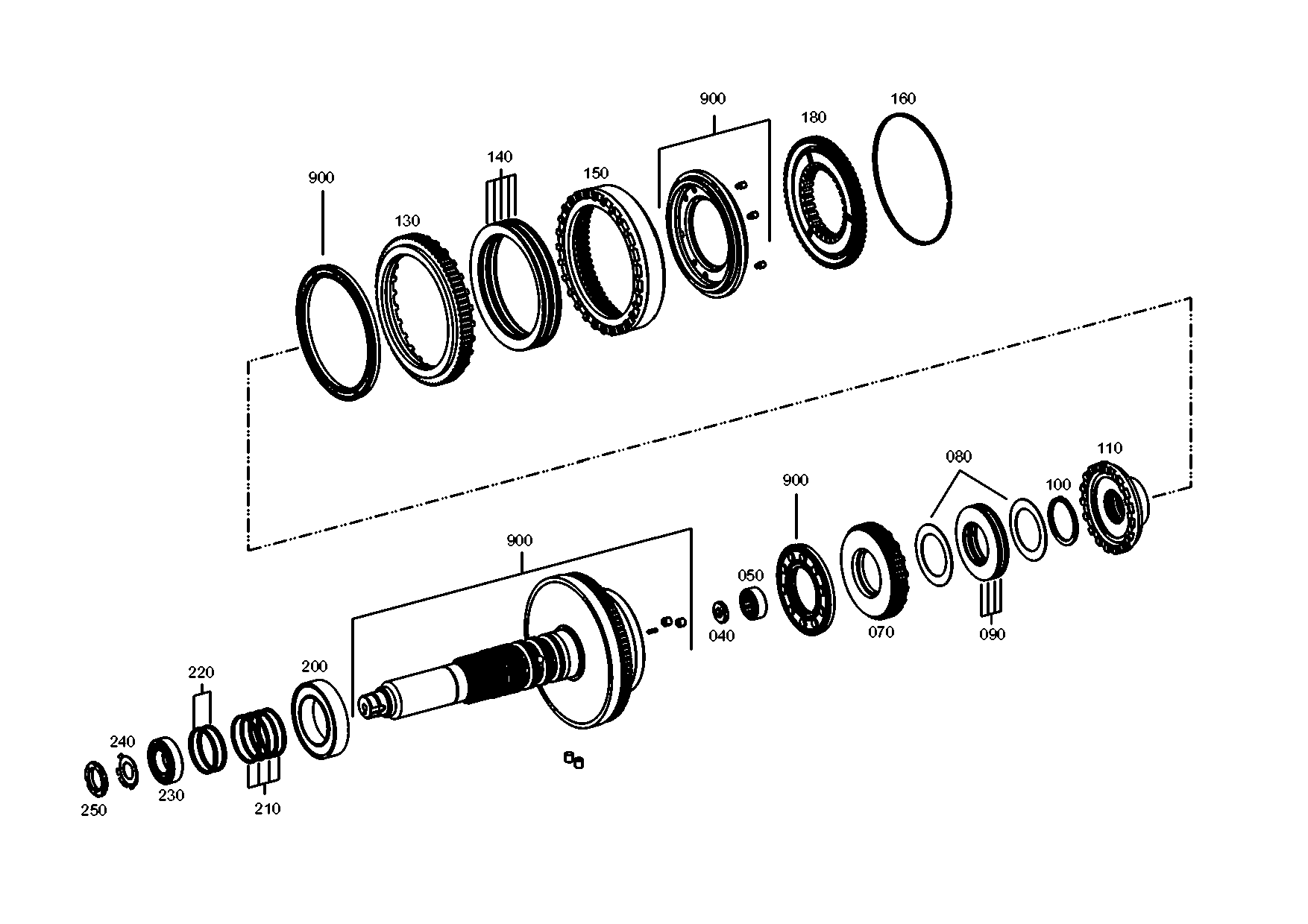 drawing for SAME DEUTZ FAHR (SDF) 0.900.1250.1 - CLUTCH RING (figure 1)