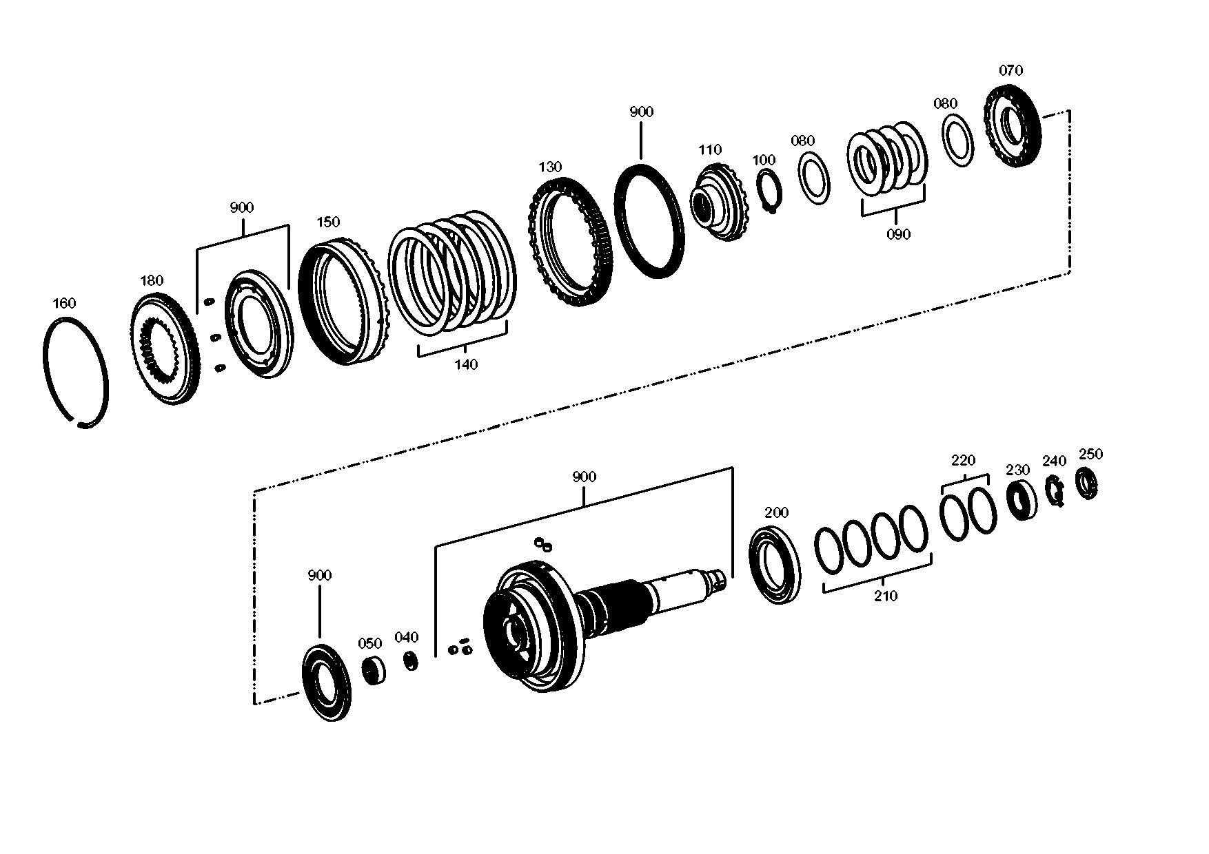 drawing for SAME DEUTZ FAHR (SDF) 0.900.1249.7 - CLUTCH RING (figure 2)