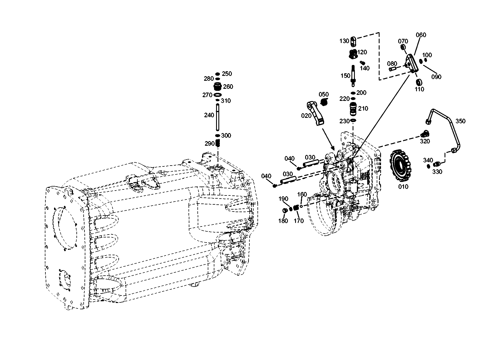 drawing for CNH NEW HOLLAND 0.900.1391.9 - LEVER (figure 1)