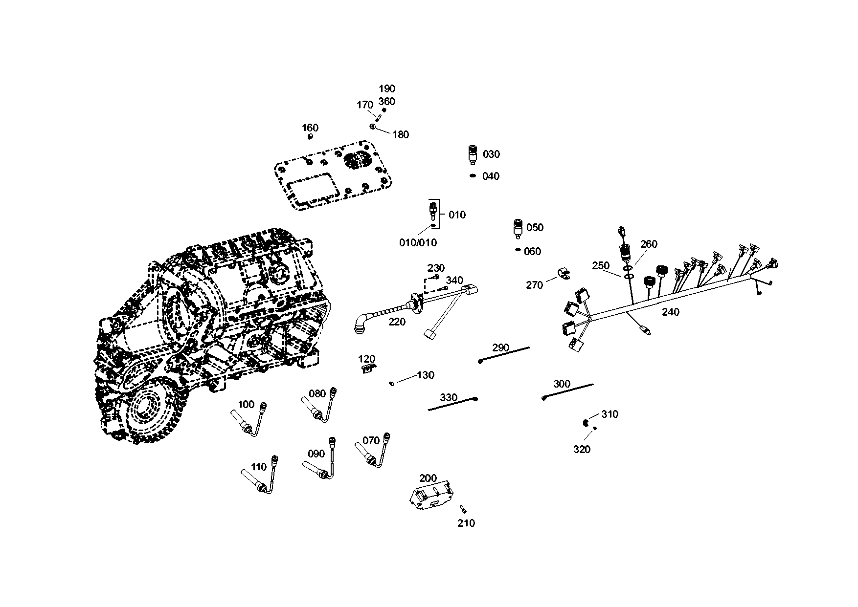 drawing for SAME DEUTZ FAHR (SDF) 0.900.1253.5 - CABLE CLIP (figure 1)