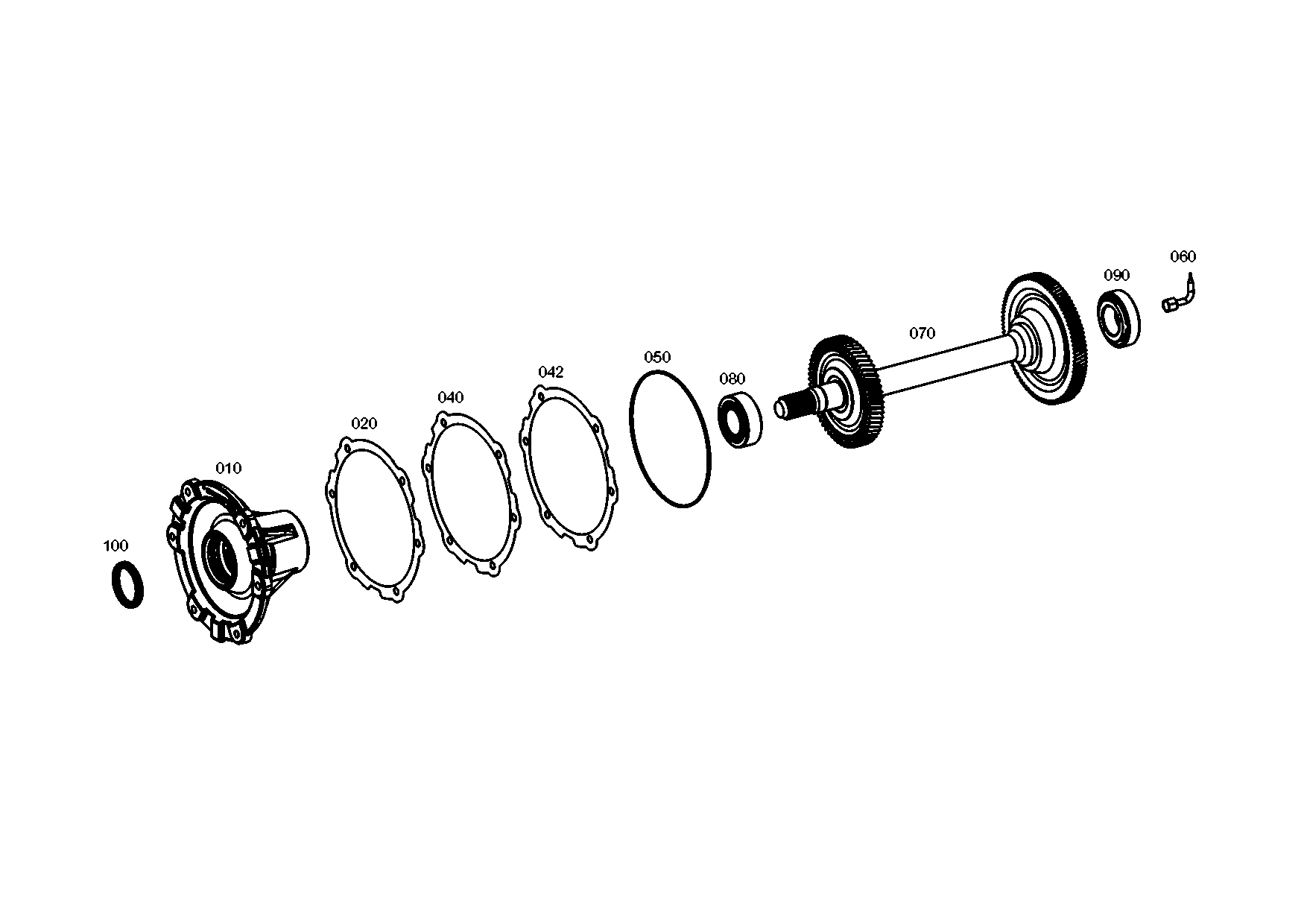 drawing for STE CONSTRUCT MEC. PANHARD LEVASSOR 0.900.1220.2 - INPUT SHAFT (figure 3)