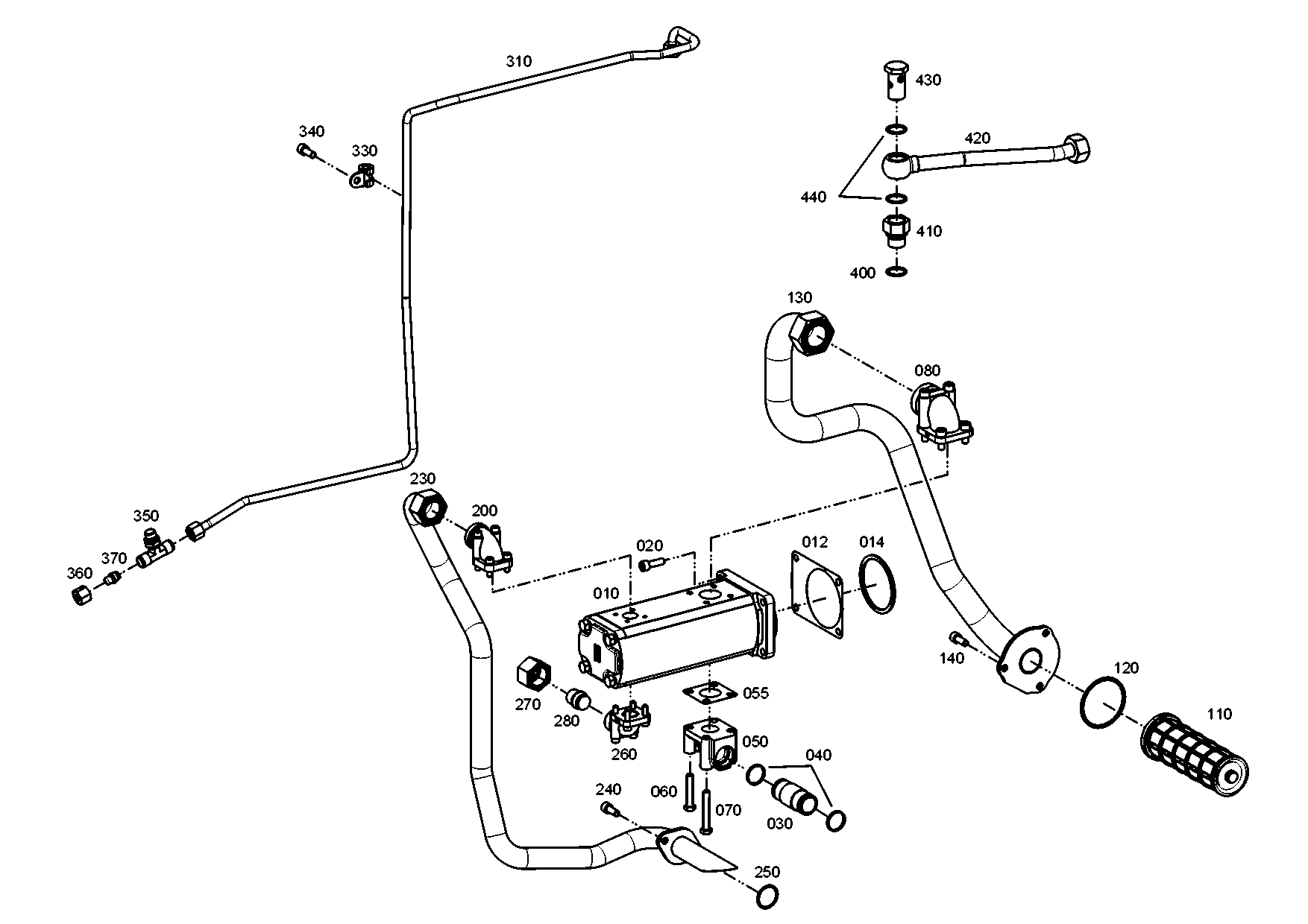 drawing for KUBOTA 3J08022811 - SUCTION FILTER (figure 3)