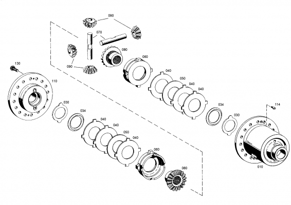 drawing for JOHN DEERE AT255596 - DIFFERENTIAL BEVEL GEAR (figure 1)