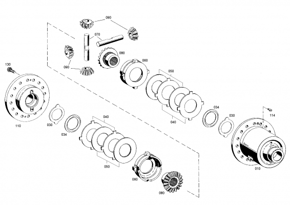 drawing for ATLAS-COPCO-DOMINE 8131705 - DIFFERENTIAL AXLE (figure 3)
