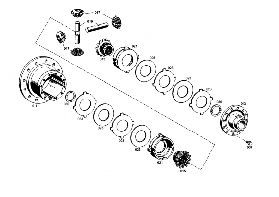 drawing for TEREX EQUIPMENT LIMITED 8054628 - O.CLUTCH DISC (figure 3)