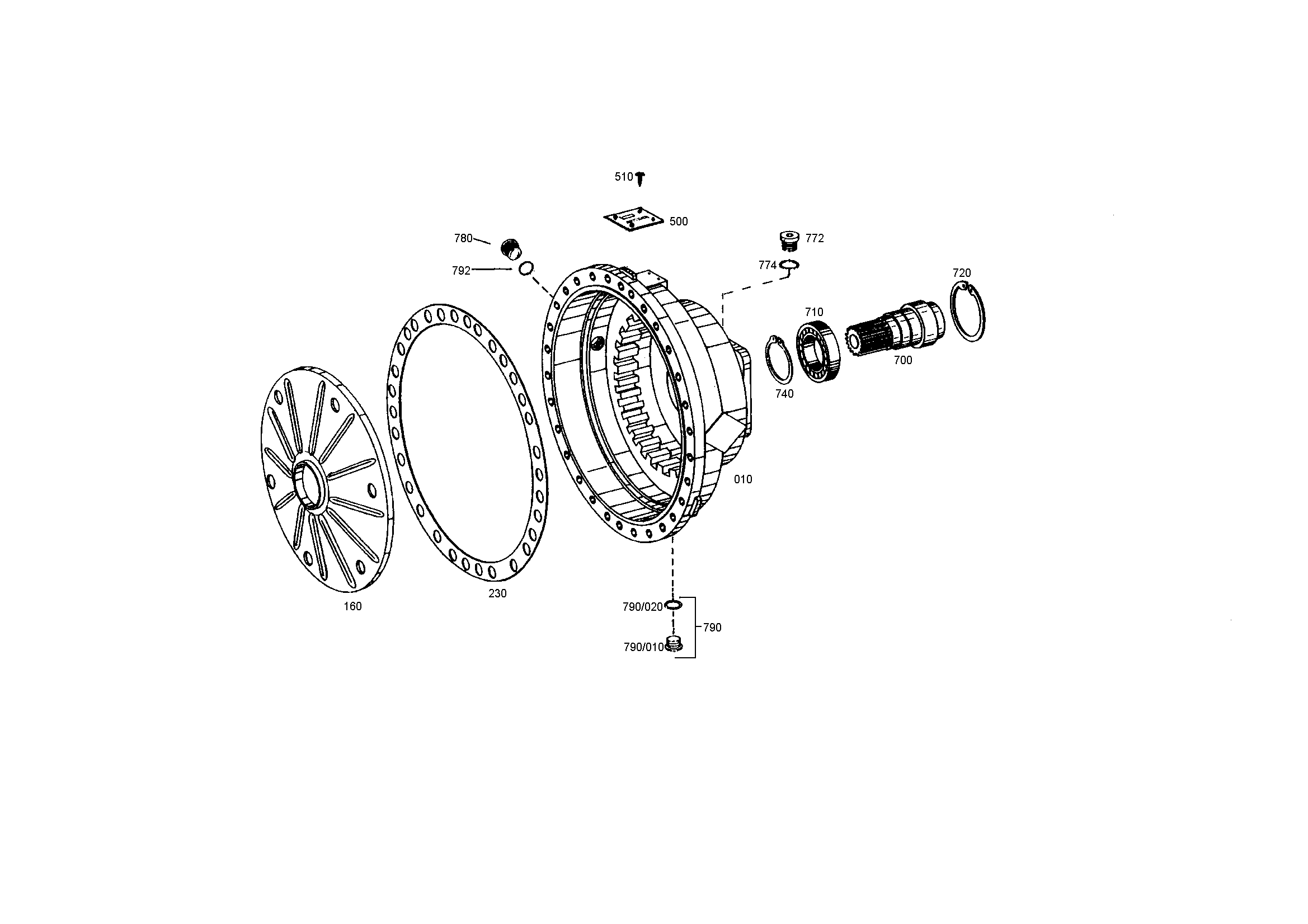 drawing for TEREX EQUIPMENT LIMITED 8000476 - RETAINING RING (figure 4)