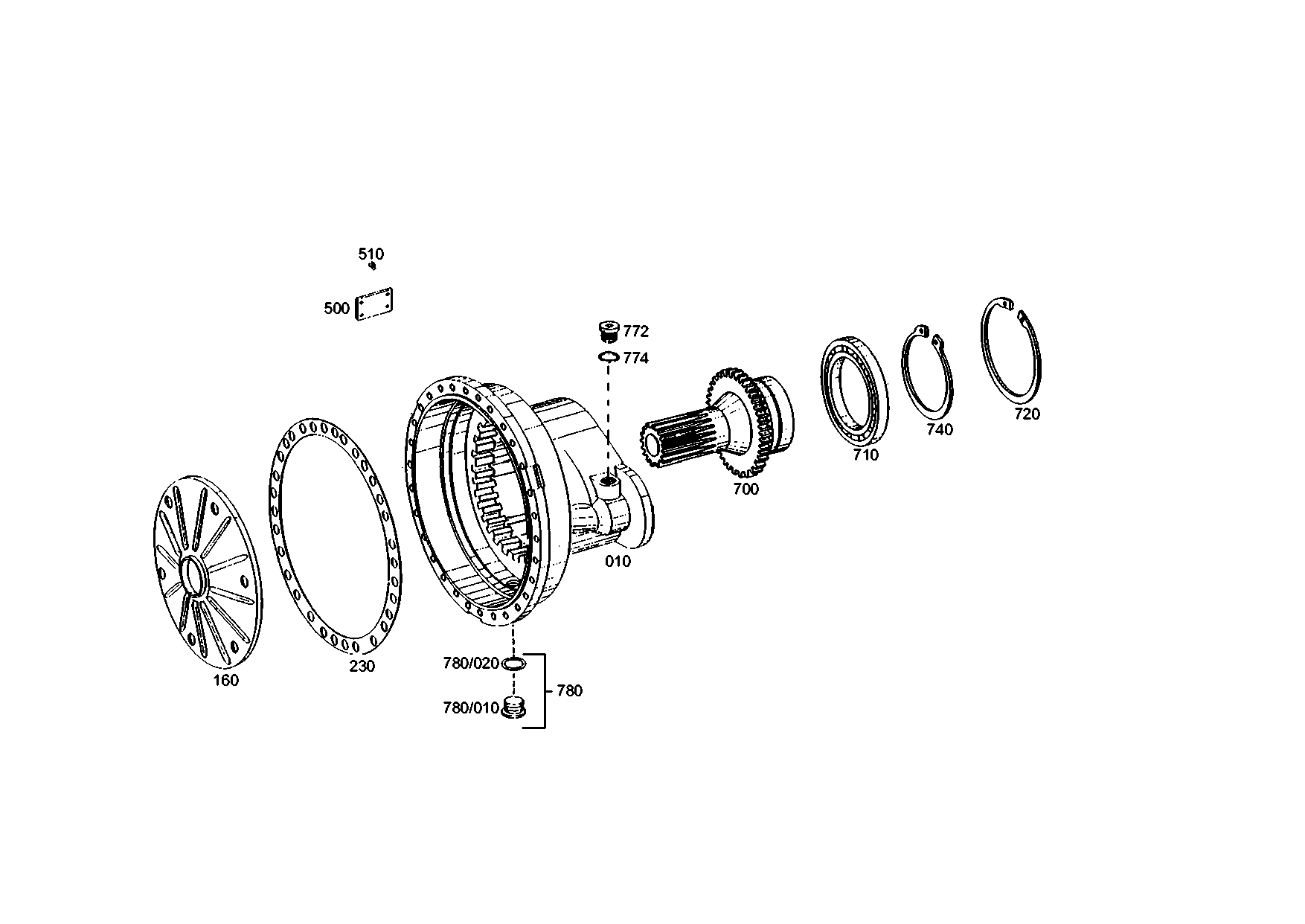 drawing for LIEBHERR GMBH 050057205 - BALL BEARING (figure 3)