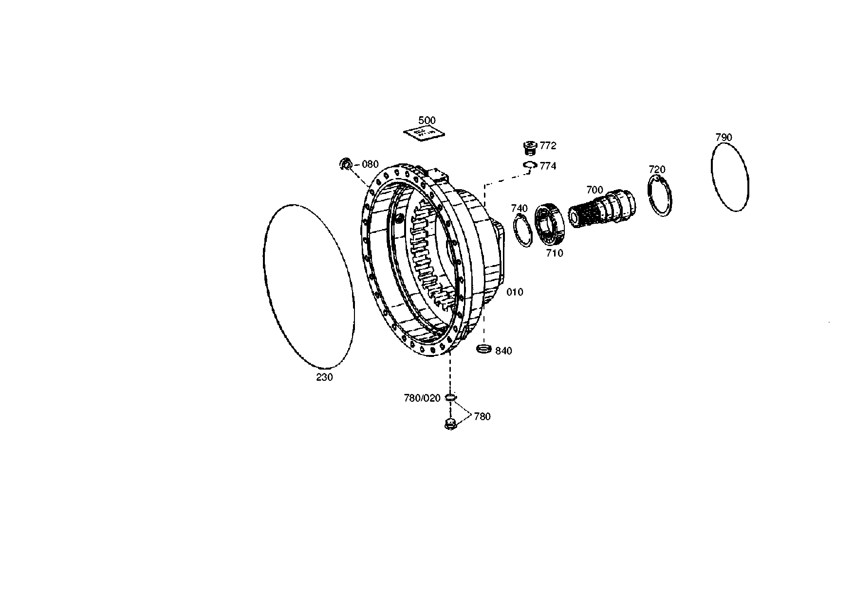drawing for TEREX EQUIPMENT LIMITED 6049070 - O-RING (figure 5)