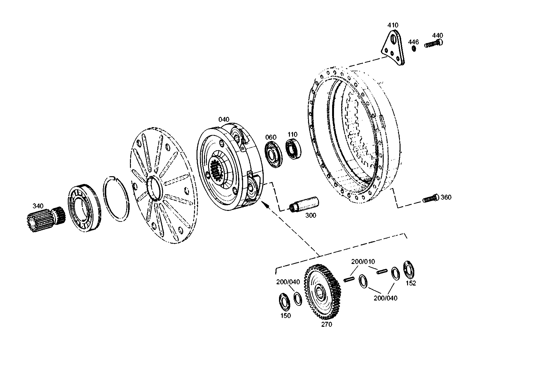 drawing for STETTER 98375407 - PLANETARY GEAR (figure 1)