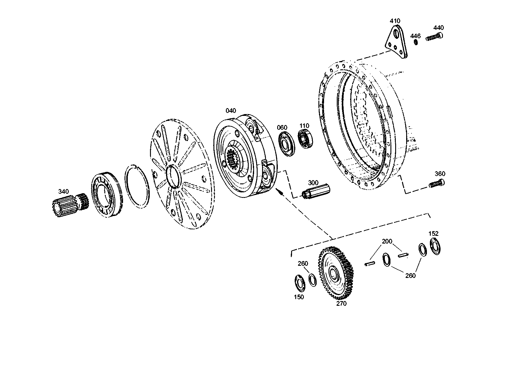 drawing for AGCO 1648584M1 - INTERM.WASHER (figure 1)